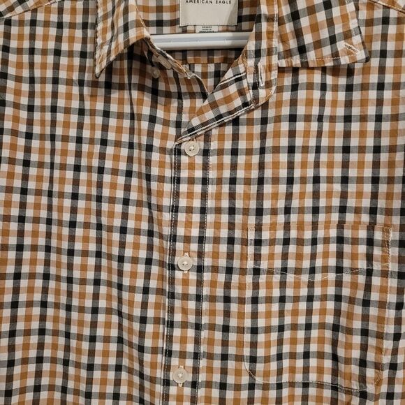 American eagle men's long sleeve button up shirt - Picture 3 of 7